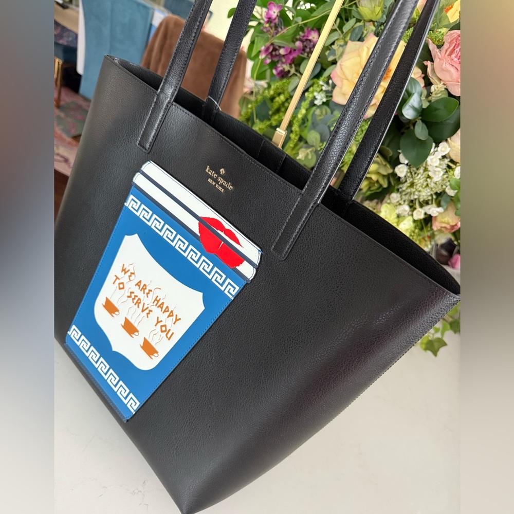 Kate Spade Collectable Bundle Coffee Break Shoulder Novelty Tote ~ NWT - Picture 2 of 12